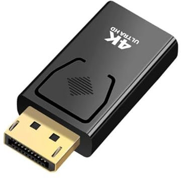 SHUBEIEUMI Displayport to HDMI Adapter, 4K DP Male to HDMI Female Converter, Support 1080P Audio, for Desktop, Laptop, Projector, Monitor, HDTV