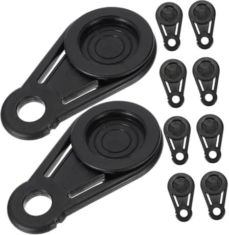 jojofuny Pinces Robustes Pour Bâches Et Auvents, Fixation Polyvalente Pour Tente Et Filet D'ombrage, Lot De 10 Clips Légers Et Résistants, Usage Extérieur Camping Randonnée