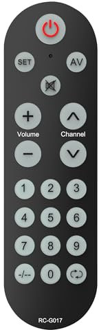 Riry Télécommande TV Gros Boutons,Télécommande Universelle Facile d’Utilisation,Convient aux Personnes âgées,Boutons de Base-Fonctionnement Simple-Télécommande d’Origine Requise pour Appairage