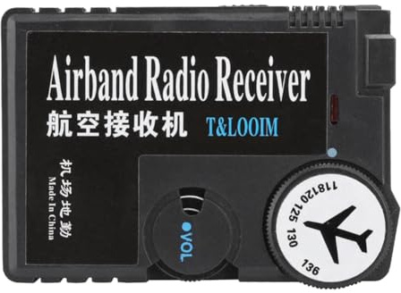 Comphic 118-136MHz Airband Radio Receiver High Sensitivity Air-to-Ground Aeronautical Band Receptor Digital Radio