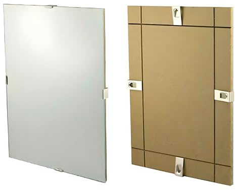 EffeDecor Cornice a Giorno Supporto in Cartone Pressato Frontale in Crilex Trasparente Ideale per Foto,Puzzle,Documenti,Diplomi, Stampe artistiche, Poster, Quadri moderni A4 (60x80 cm)