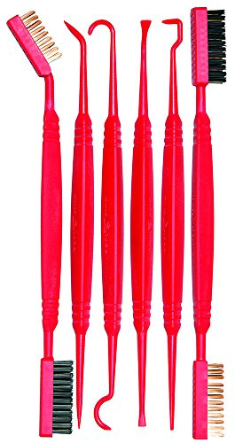 Real Avid 12-Piece Detailing Brush & Pick Set – Soft & Stiff Bristle Cleaning Brushes, Precision Picks & Hook Tools for Deep Cleaning, Maintenance & Detailing of Pistols, Rifles, and Outdoor Gear