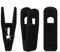 Tinfol Clip appendiabiti in velluto, 24 confezioni di clip appendiabiti nere per pantaloni, forti clip con floccatura a dito perfette per l'uso con appendiabiti in velluto dalla linea sottile