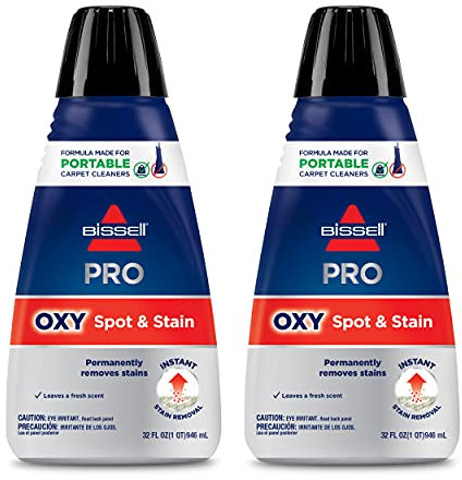 BISSELL Professional Spot and Stain + Oxy Portable Machine Formula, 2-Pack, 20389, 64 Fl Oz
