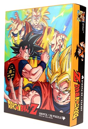 SD Toys Dragon Ball Z 3D Puzzle Lenticular Goku Saiyan 100 Pieces Picture Format 20 x 16 cm