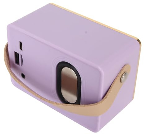 Cyrank Retro Bluetooth Speaker, Old Fashioned Classic Style Portable Bluetooth Speakers with Subwoofer for Gift Party(Purple)