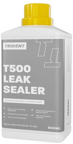 Trident - Central Heating Leak Sealer - Seals Pin Hole Leaks and Weeping Joints - Suitable for All Metals Including Aluminium - Effective in 24 Hours - 500ml