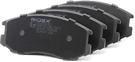 RIDEX Kit pastiglie freni Anteriore con segnalatore acustico usura | ECE-R90 402B0243