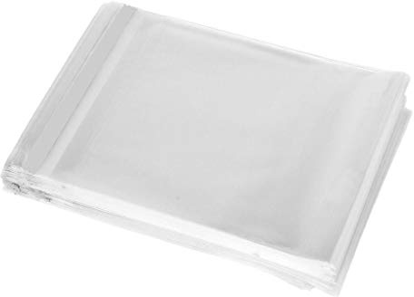 Sabco, buste di cellophane per biglietti, disponibili in tutte le misure A4, A5, A3, trasparenti e autoadesive, in plastica, buste per spedizioni, 100 pz