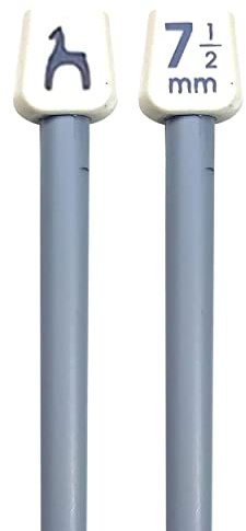 Panini Tessuti, Ferri da Maglia Lunghezza 60 cm - in Plastica e Alluminio - Ideali per lavorare a Maglia, creazione di Cappelli, Sciarpe, Accessori e Abbigliamento