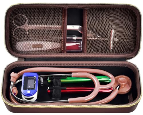 Stethoskop Tasche für 3M Littmann Classic III Stethoskope zur Überwachung (Chocolate)