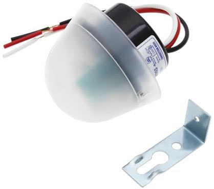 YINETTECH DC12V 10A Interrupteur de Commande de Lumière Interrupteur Crépusculaire Lampadaire Interrupteur à Capteur Automatique Éclairage Extérieur Interrupteur Marche/Arrêt Automatique