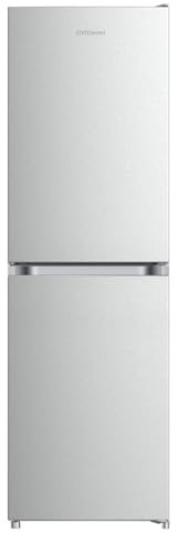 Statesman Refrigerator Fridge Freezer 50/50 Low Frost 154L Fridge 100L Freezer 54 cm Wide Silver 254L Capacity