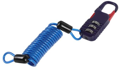 BESPORTBLE Diebstahlsicheres Zahlenschloss motorradhelm schloss motorradhelm sicherheitsschloss Motorradhelmschutz Diebstahlsicheres Helmschloss Verriegelung Zahlenkabelschloss Gepäckschloss