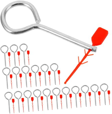 SEWACC 20ensembles Goupilles De Verrouillage pour Extincteurs Goupilles De Sécurité De Traction pour Équipement Incendie De Verrouillage De Remplacement