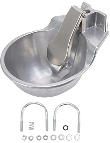 Bebedero automático para Ganado, abrevadero de Agua para Animales Engrosado de aleación de Aluminio, Fuente de Agua Duradera para Ganado, Perros, Gatos, ovejas y Caballos con diseñ