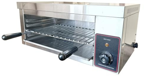 Chef-Hub Commercial Electric Salamander Grill - Commercial Toaster - 2Kw Stainless Steel - Wall Mounter or Tabletop - Thermostat 50-300 oC