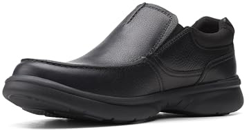 Clarks Bradley Free, Mocasín Hombre, Black Leather, 44 EU