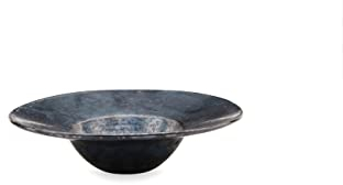 House Doctor Plato de Pasta Pion, Cuenco Profundo de gres, vajilla Negra, Estilo Scandi para una sensación de Vida Hygge, Pebble Black (tamaño: Altura: 6,5 cm, diámetro: 25 cm)