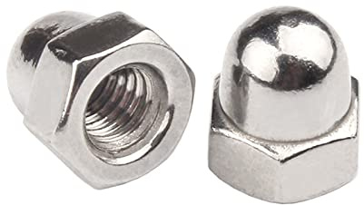 1/4-20 Acorn Cap Nuts, Stainless Steel 18-8 (304) Acorn Cap Nuts, 50pcs