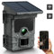 VOOPEAK Camera de Chasse Solaire - 4K UHD 85MP Camera de Chasse WiFi Bluetooth Rechargeable, Caméra Chasse Vision Nocturne Infrarouge Activée par Mouvement Temps de Déclenchement 0,1s Étanche IP66
