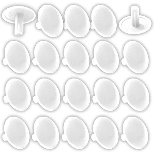 cyclingcolors 20x tappo coprivite cappuccio 4.5 x 13 x 10 mm plastica viti copertura coperchi tappi croce PZ, bianco