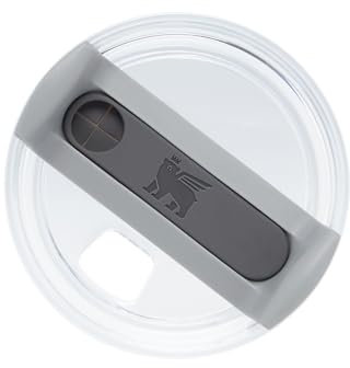 Stanley Quencher H2.0 Tumbler Lid 14 oz | Twist on 3-Way Lid Replacement for Tumbler with Handle | Accessory for Stainless Steel Drinking Cup | BPA-Free | Clear