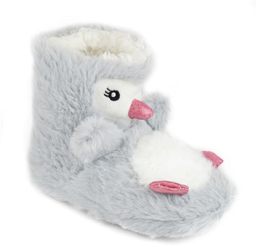 A2Z 4 Kids Niedliche 3D-Tier-Stiefel für Mädchen und Jungen, Winter, Plüsch, warm, Cartoon-Stiefel, Hausschuhe, rutschfest, Lounge-Hausstiefel mit weichen Sohlen, Schuhgröße 43/46, 46/47, 47/46/36,