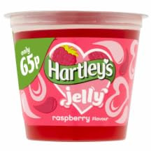 DhaHartleys Ready To Eat Jelly Pot Raspberry 12x125g MAS