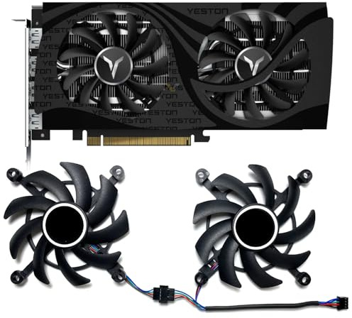 86MM Dotodo Ventilateur Remplacer le refroidisseur pour YESTON GeForce RTX3050 3060 3060ti LHR 8GB GAEA Carte graphique Ventilateur