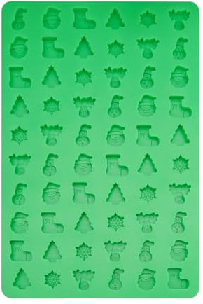 Formine Biscotti Natale, Formine Cioccolato Stampi Biscotti, Stampo per biscotti in silicone natalizio, formine biscotti natale per Decorazioni in Fondente, Decorazioni di Dolci di Pasticceria