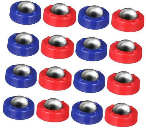 HOOTNEE 16-teiliges Hochwertiges Tisch-Curling-rollenset für Shuffleboard-familienbrettspielspaß
