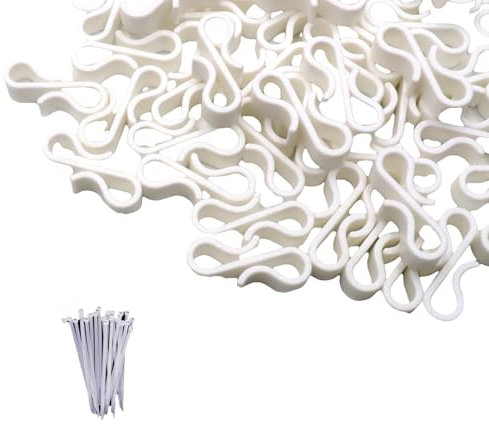 carotoe Lot de 120 crochets de gouttière pour éclairage extérieur et organisation des câbles en forme de S pour décoration de Noël