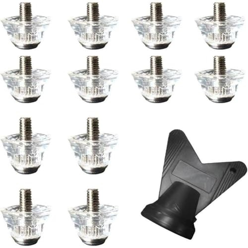 FACAIIO Lot de 12 crampons de rechange pour chaussures de football avec vis M5 de 15 mm, 18 mm, 13 mm, 16 mm