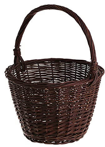 e-wicker24 Alles aus Weide Korg av pilkorg, pilkorg, pilpåse för frukt och grönsaker, pilkruka