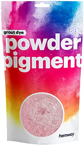 Hemway Cement Dye Powder Pigment Concrete Color Render Mortar Pointing Powdered Brick Toner Plaster - Metallic Rose Gold - 50g / 1.75oz