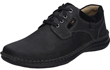 Josef Seibel Herren Low-Top Sneaker Anvers 36,Weite K (Extra weit),Wechselfußbett,straßenschuhe,Strassenschuhe,schwarz / 100,50 EU