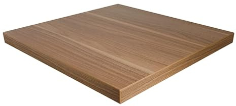 Dekorspanplatte Nussbaum hell als Tischplatte, Schreibtischplatte, Laden- und Möbelbau, 70x50 cm, Stärke: 28 mm