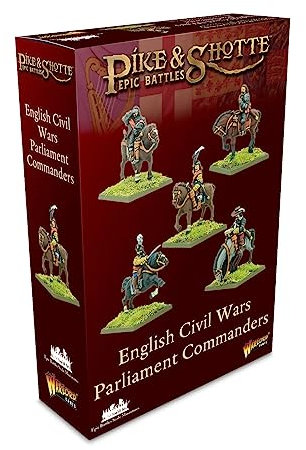 Warlord Games Parlamentskommandanten – Epische Maßstab-Miniaturen für Hecht und Shotte, sehr detaillierte englische Bürgerkrieg-Miniaturen für Tisch-Wargaming