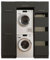Laundreezy Waschmaschinenschrank für Trockner und Waschmaschine, Wäscheschrank, Mehrzweckschrank und 2X Schrankaufsatz, Anthrazit - 167,5 x 200 x 67,5 cm (B/H/T)
