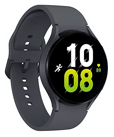 Samsung Galaxy Watch 5 (44 mm) Bluetooth - Reloj inteligente con rastreador de actividad física, grafito, versión alemana (Reacondicionado)