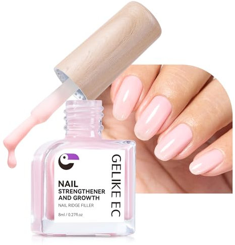 Gelike ec Nagelhärter Wachstums Nagel Rillenfüller: Reparatur für Dünne Beschädigte und Brüchige Nägel Rillenfüller Pink