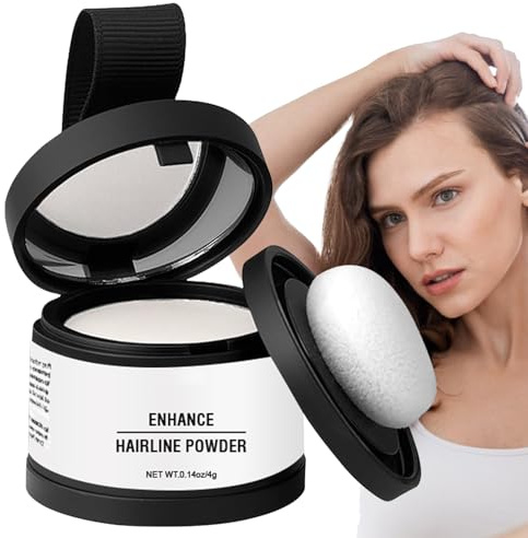 Polvo de línea capilar | Tinte instantáneo para la raíz del cabello | Toppers de sombra para el cabello | Color de pelo Toouch Up de raíz adecuado para adelgazar la cobertura del cabello, soluciones