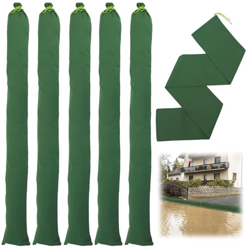 Sacchi Antiallagamento,Biluer 6 PCS 150 * 15cm Sacchi Di Sabbia Antiallagamento Sacchi Sabbia Antiallagamento Barriera Impermeabile Rapida Da Riempire Con Sabbia