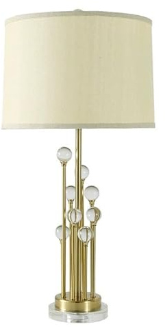 bordslampa Enkel nattduksbordslampa vardagsrum sovrum kristall