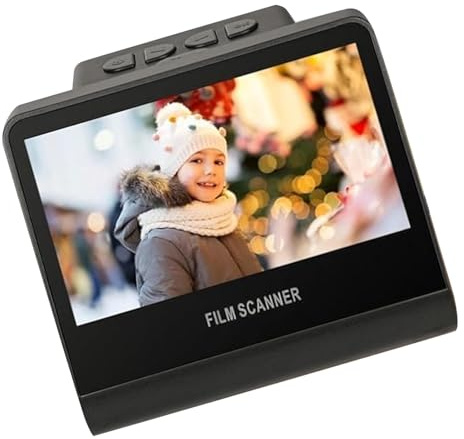 Jectse Escáner Digital de Películas y Diapositivas, 22 MP, Pantalla LCD de 5 Pulgadas, Memoria de 16 GB, Convierte Películas de 35 Mm 126 110 Super 8 135 126 110 en Imágenes