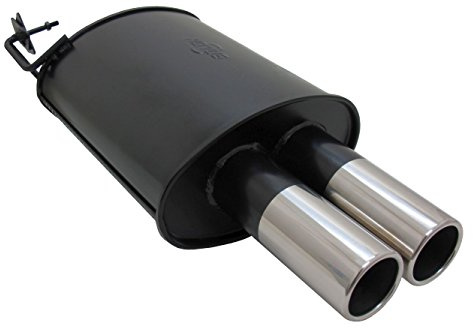 Novus Sportauspuff Endschalldämpfer Gruppe N A5202E76 mit Endrohr 2 x 76mm