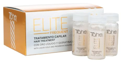 Tahe Frequent Elite Tratamiento para el cabello con Oro Líquido y Queratina progresiva, 5 x 10 ml
