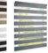 Doppelrollo Klemmfix ohne Bohren Grau 65x220 cm [Stoffbreite 61cm] Duo Rollo Fensterrollo für Fenster/Türen Gardine Klemmrollo Seitenzugrollo Sichtschutz Sonnenschutzrollo Zebrarollo
