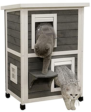 Kerbl Pet Katzenhaus Family 57x55x80 cm
